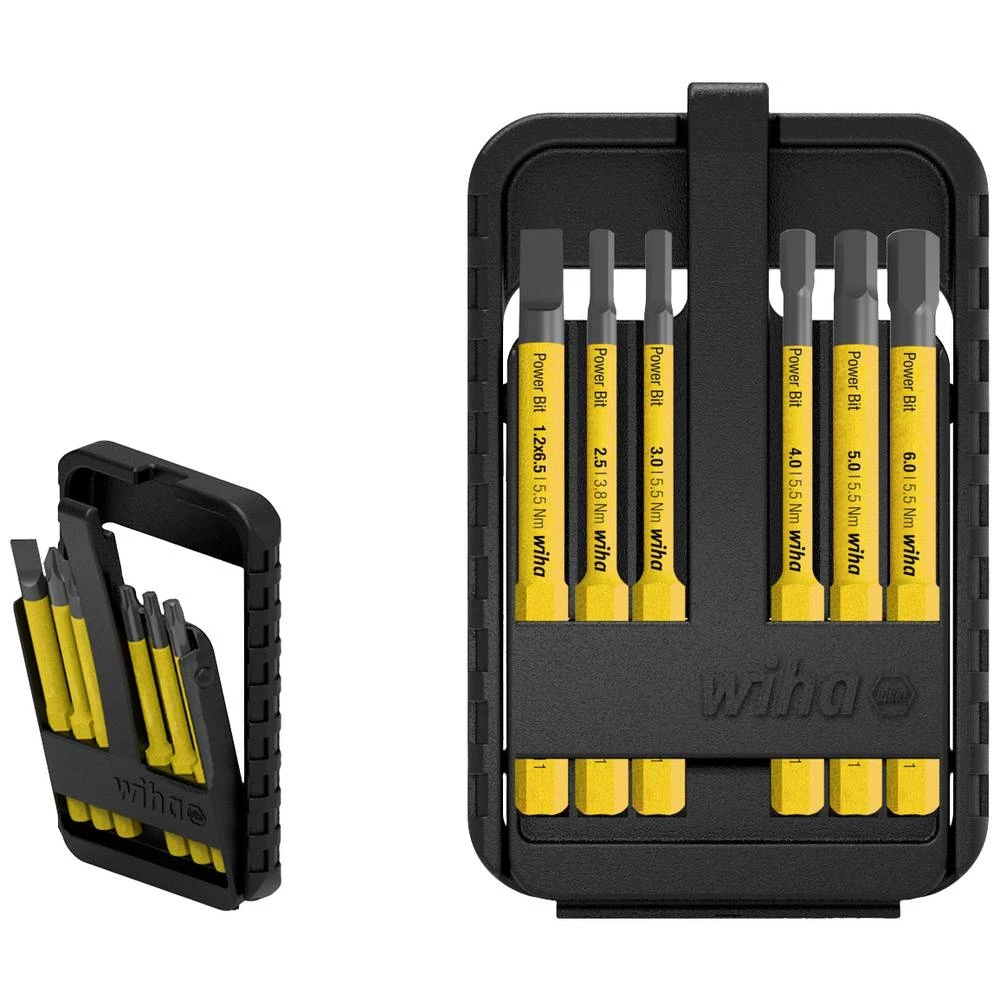 Wiha Power slimBit electric  ravni prorez, unutarnji šesterokutni set bitova  2.5, 3, 4, 5, 6, 6.5 slika