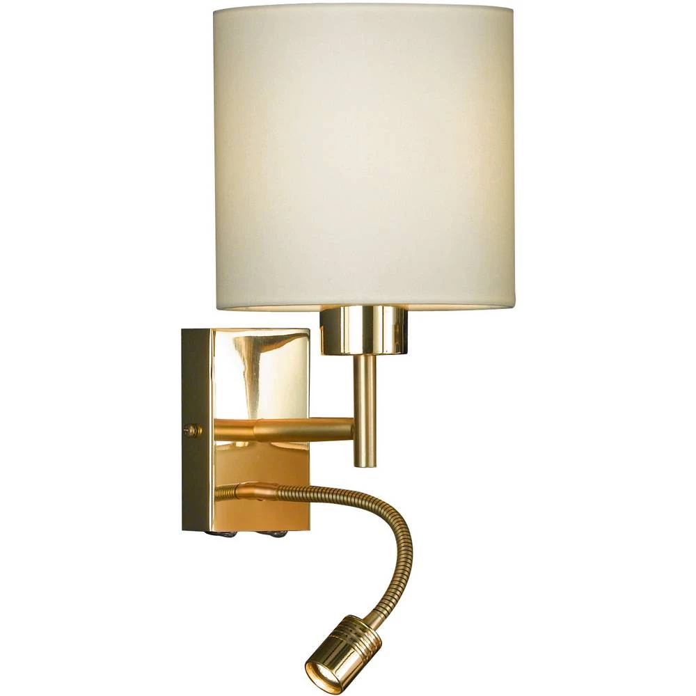 Fischer & Honsel Mainz 36211 zidna svjetiljka E27 mjedena slika