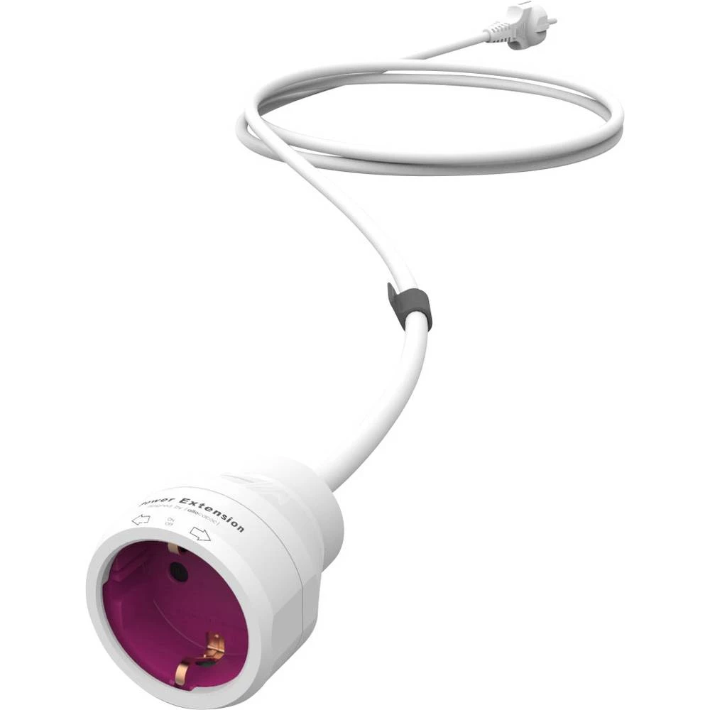 Struja Produžetak Bijela, Magenta 5 m Allocacoc 50466 slika
