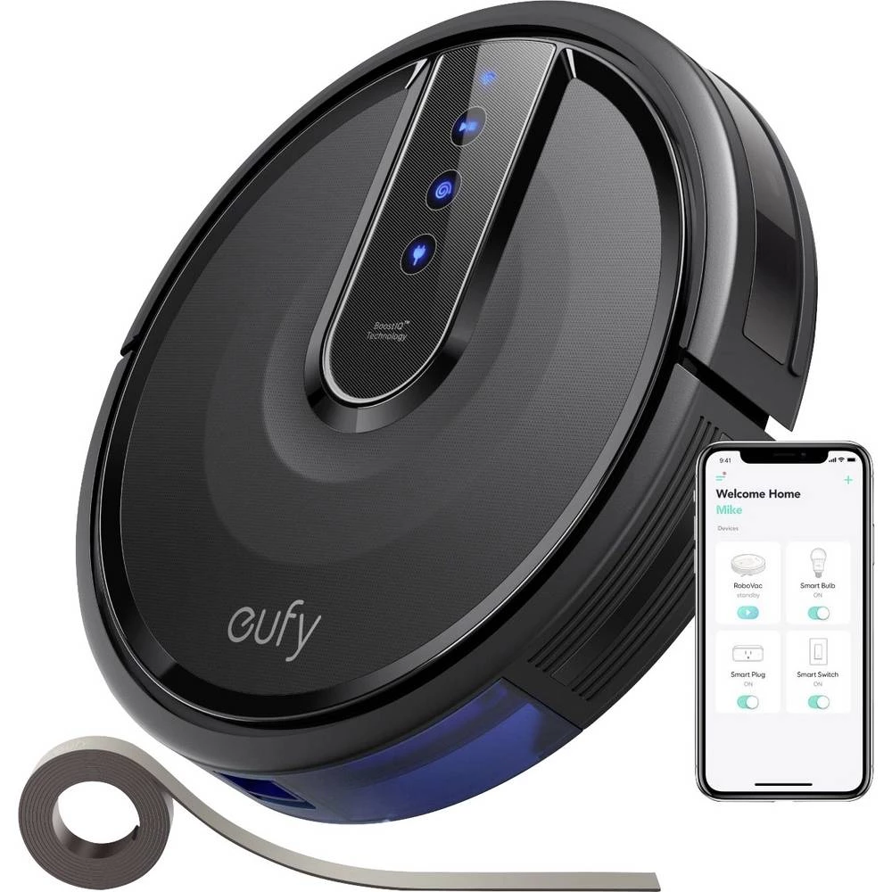 eufy RoboVac 35C robot za usisivanje crna daljinski upravljač slika