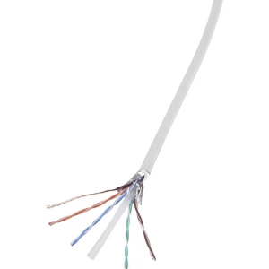 Mrežni kabel CAT 6 F/UTP 4 x 2 x 0.27 mm² Bijela TRU COMPONENTS 1567179 305 m slika
