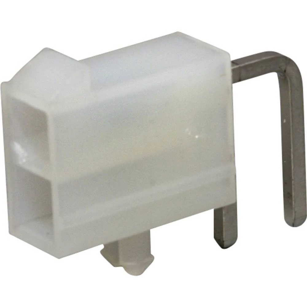 Molex 39301020 Mini-Fit Jr. Header, Dual Row, Right-Angle, with Snap-in Plastic Peg PCB Lock, 2 Circuits, Nylon 6/6 94V- slika