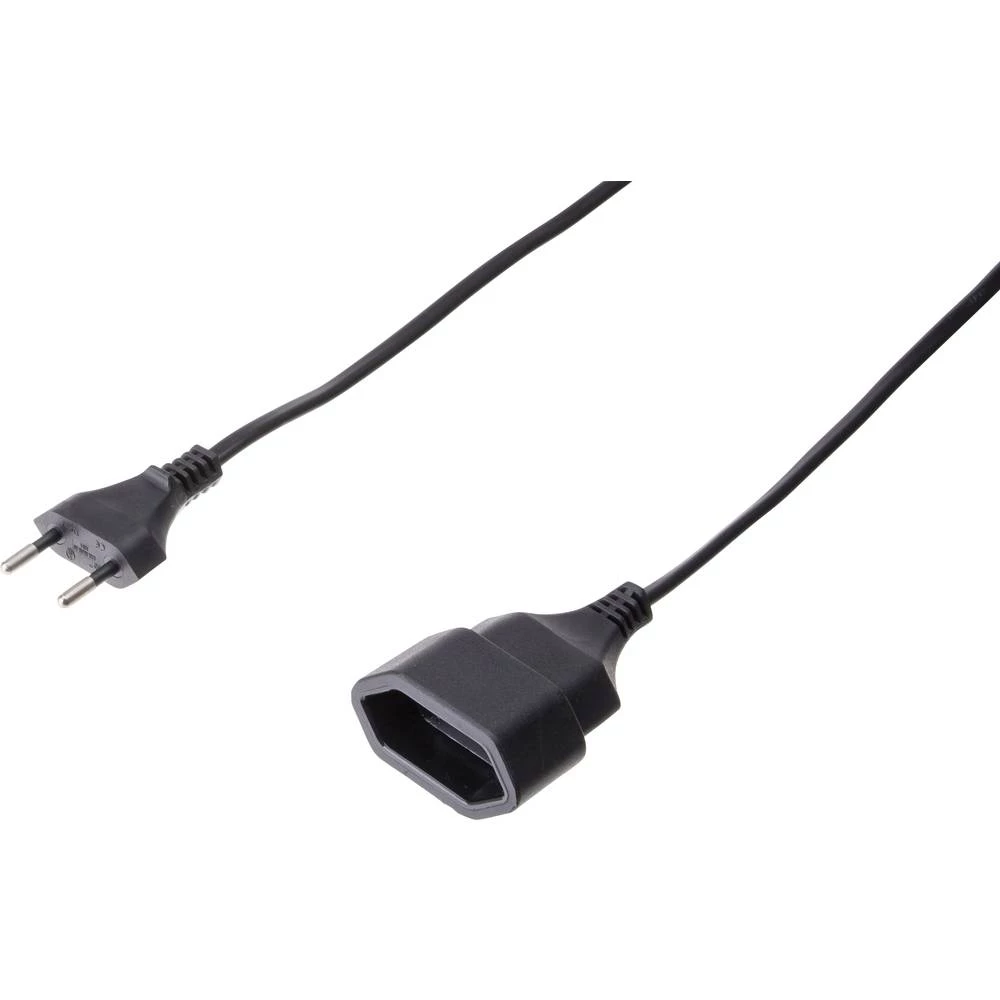 Max Hauri 129813 struja produžetak   crna 2.00 m slika