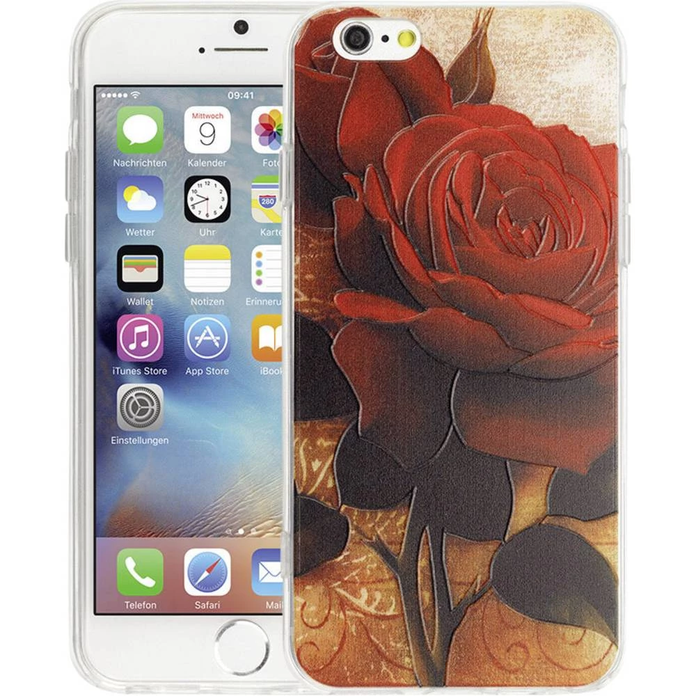 iPhone stražnji poklopac Perlecom Pogodno za: Apple iPhone 6 , Apple iPhone 6S, Ruža slika