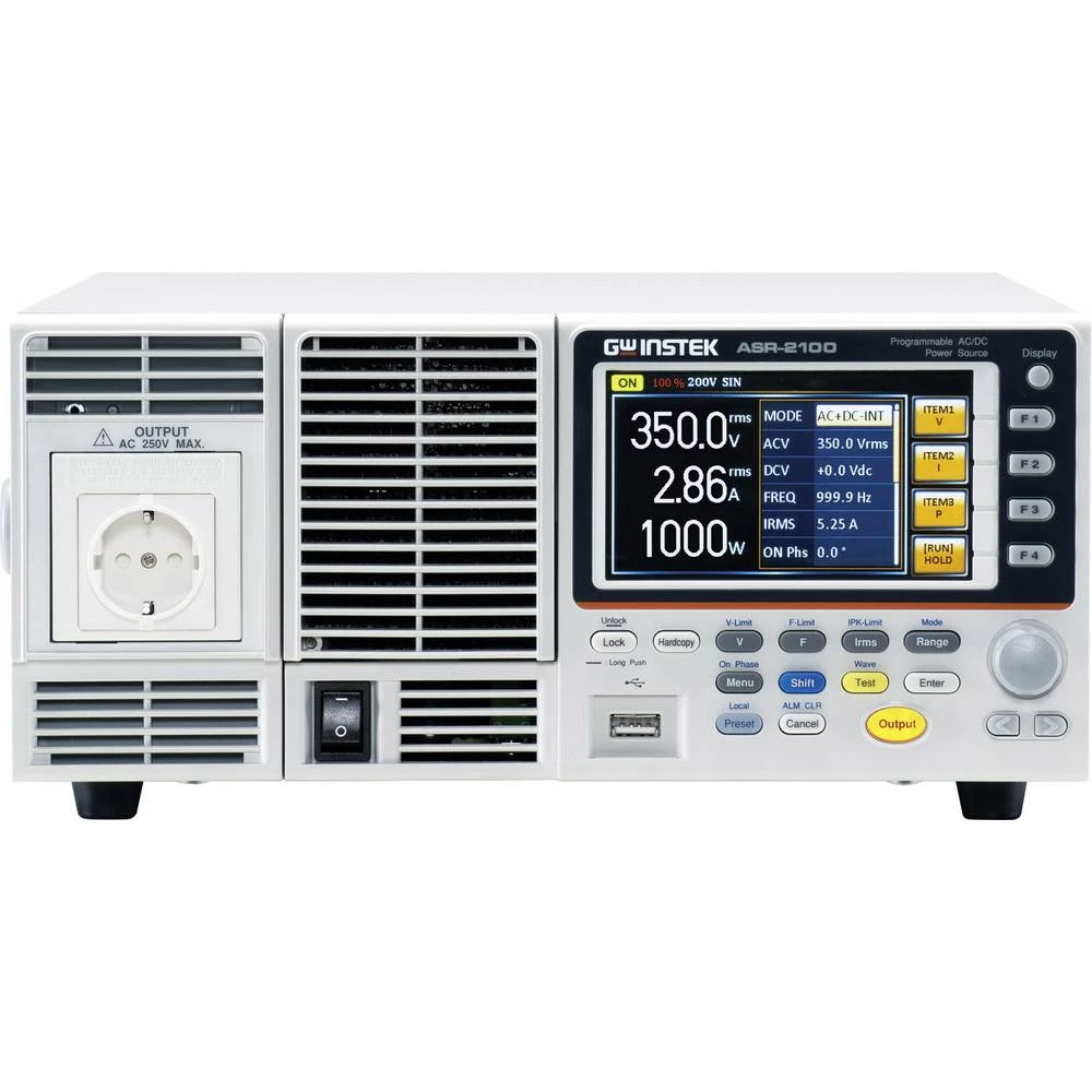 Laboratorijsko napajanje, podesivo GW Instek ASR-2100 Universal 0.1 - 500 V 10 mA 1000 W Broj izlaza 1 x slika
