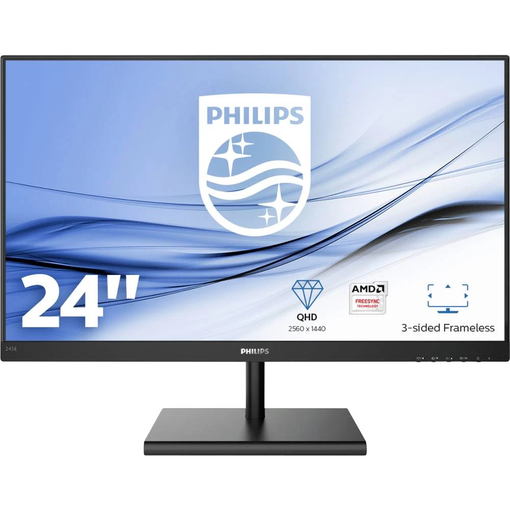 Philips 245E1S LCD zaslon 61 cm (24 palac) Energetska učinkovitost 2021 E (A - G) 2560 x 1440 piksel QHD 4 ms audio line-in IPS LED slika
