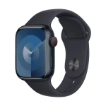 Apple Watch Series 9 GPS + Cellular 41mm Midnight Aluminium Case s Midnight Sport Band - M/L Apple Watch Series 9 GPS + Cellular 41 mm kućište od aluminija sportska narukvica ponoć m/l