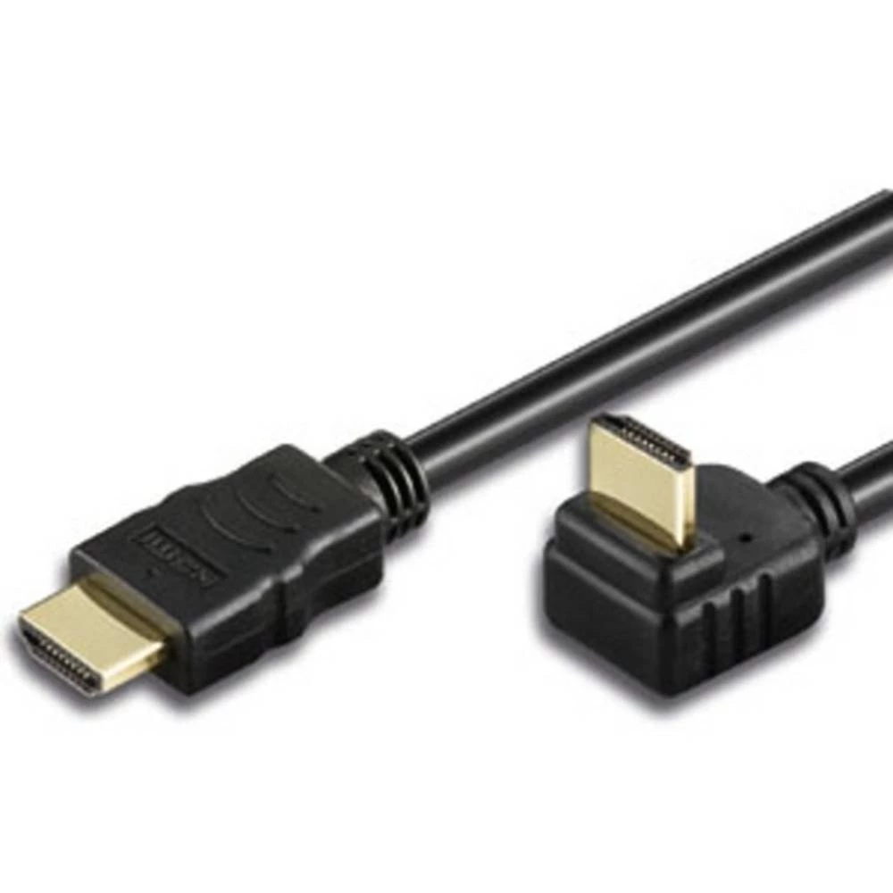 TECHly HDMI Priključni kabel [1x Muški konektor HDMI - 1x Muški konektor HDMI] 2 m Crna slika