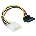 DeLOCK kabel za napajanje SATA HDD> 4pin muški – kutni raznobojni 0,15 m Delock struja priključni kabel 0.15 m višebojna