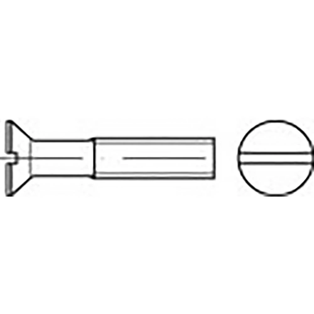 TOOLCRAFT  TO-6862614 upušteni vijci M10 40 mm utor DIN 963   nehrđajući čelik V2A A2 50 St. slika