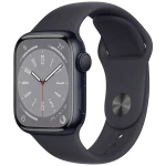 Apple Watch Series 8 GPS 41 mm ponoćno aluminijsko kućište s ponoćnim sportskim remenčićem - običan Apple Watch Series 8 GPS 41 mm kućište od aluminija ponoć sportska narukvica ponoć