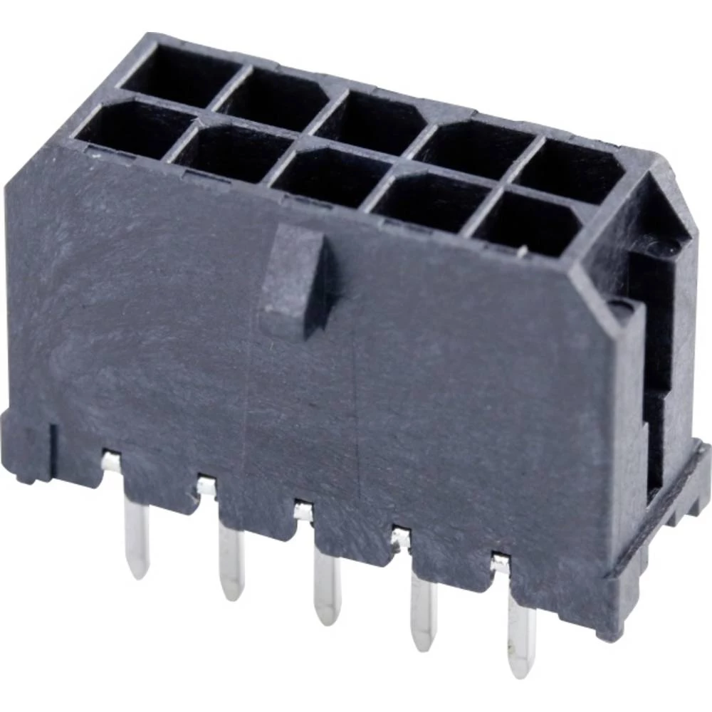 Molex 430451028 Micro-Fit 3.0 Vertical Header, 3.00mm Pitch, Dual Row, 10 Circuits, with PCB Polarizing Peg, Gold, Glow-W slika