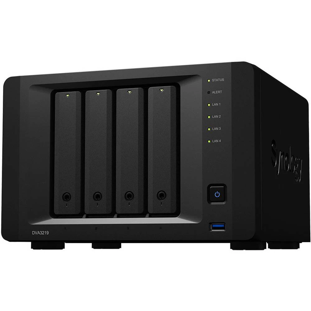 NAS-Server kućište Synology Deep Learning NVR DVA3219 4 Bay Hardver šifriranje slika