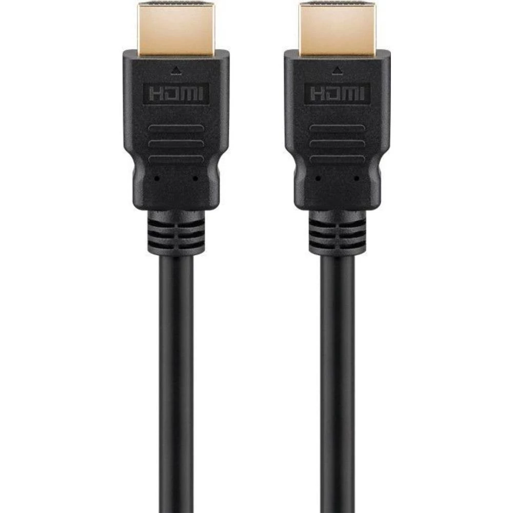 Goobay HDMI Priključni kabel [1x Muški konektor HDMI - 1x Muški konektor HDMI] 1.0 m Crna slika