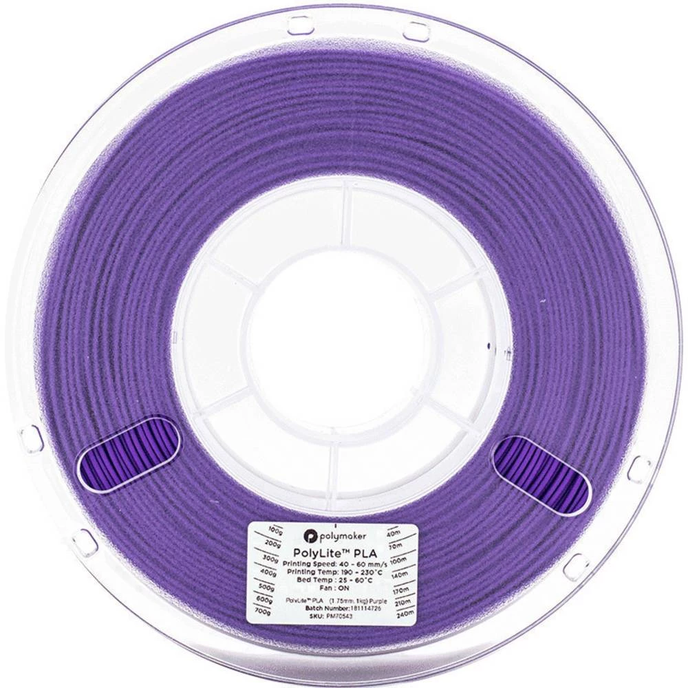 3D pisač filament Polymaker PolyLite 70544 PLA 2.85 mm Ljubičasta 1 kg slika