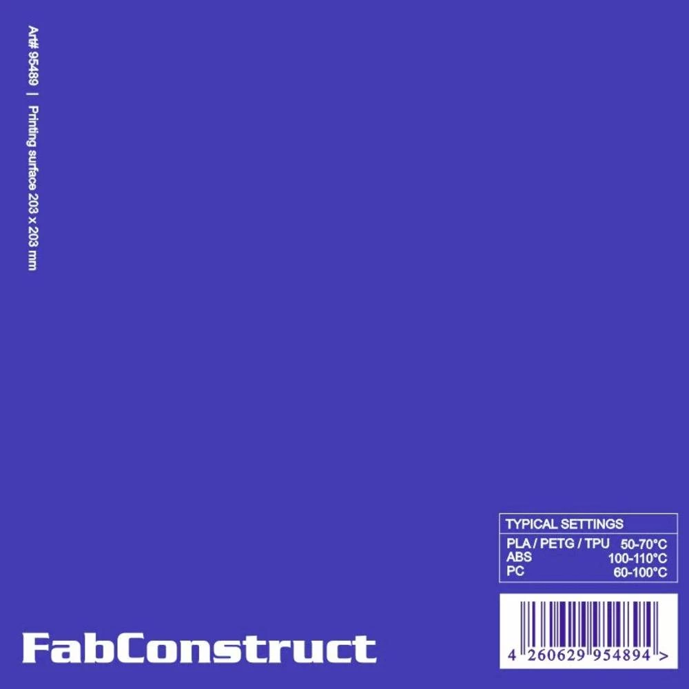 FabConstruct površina 203 x 203 mm  build surface 95489 slika