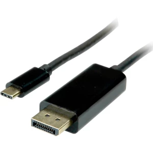 Value USB-C priključni kabel 2.00 m 11.99.5846 crna [1x muški konektor USB-C™ - 1x muški konektor displayport] slika