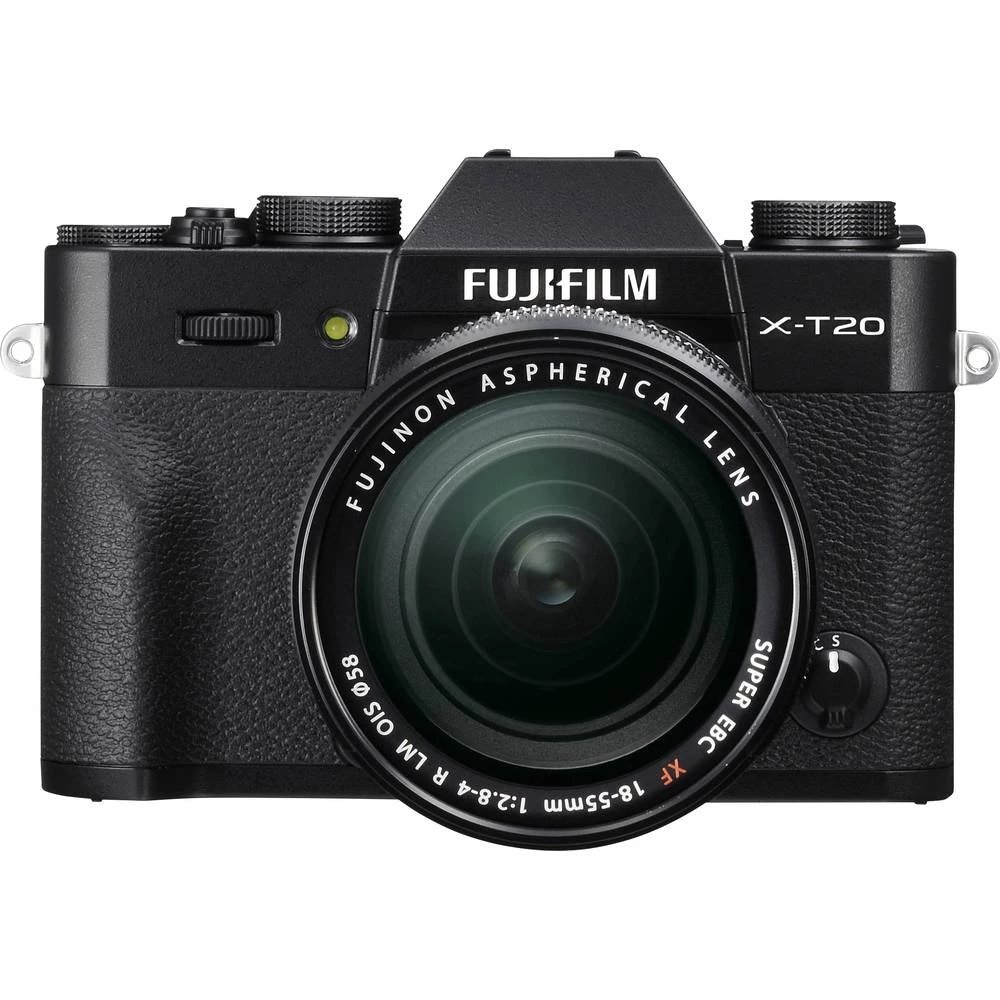 Sistemska kamera Fujifilm X-T20 XF 18-55 mm 24.3 MPix Crna 4K-Video, Full HD video zapis, Elektroničko tražilo, WiFi slika