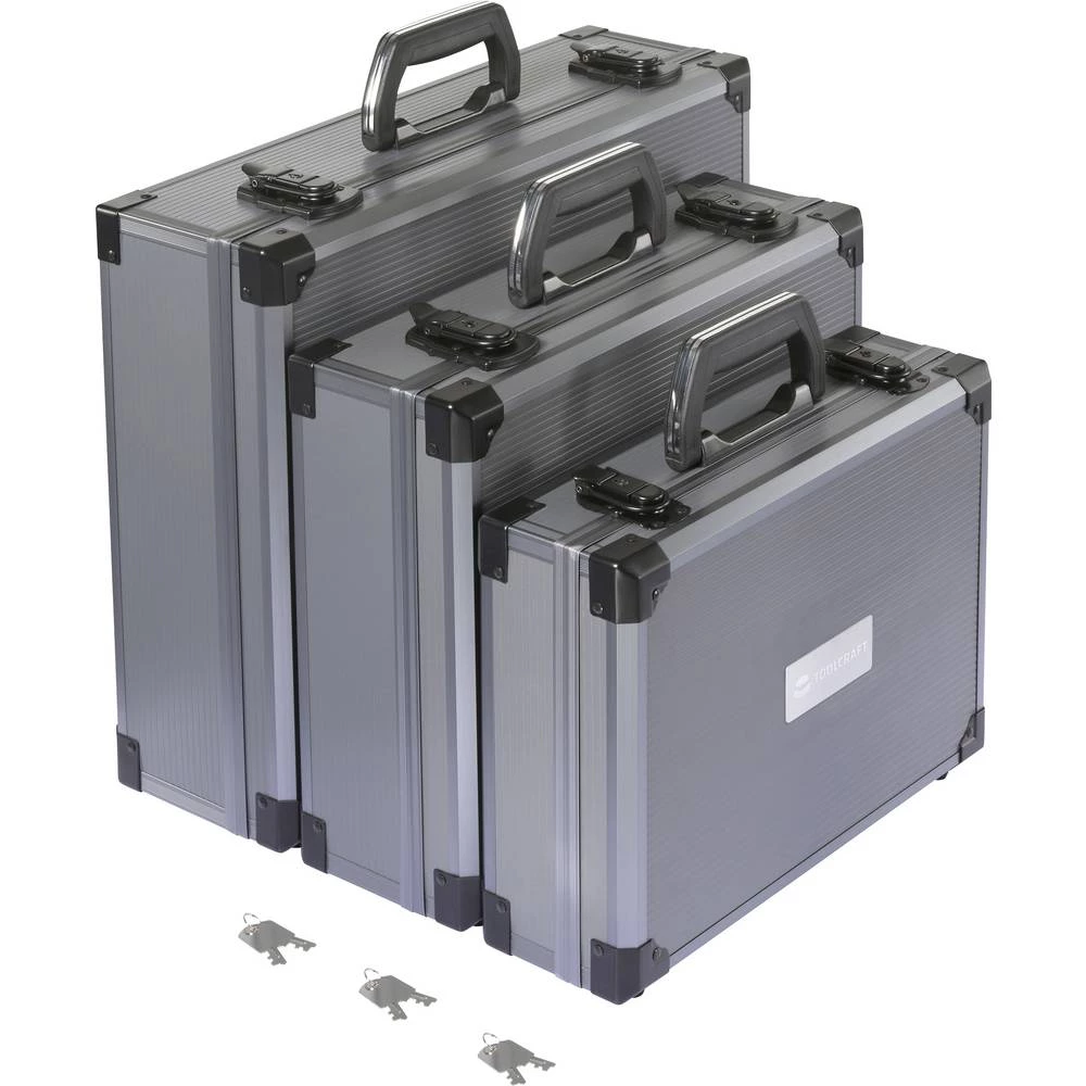 TOOLCRAFT TO-10308366 univerzalno pilotski kovčeg za alat, prazan 3-dijelni (D x Š x V) 44.5 x 36 x 14.8 cm slika