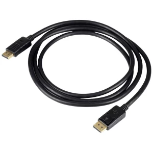 Akyga  priključni kabel DisplayPort utikač 1.8 m crna AK-AV-10  DisplayPort kabel slika