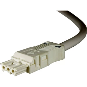 Adels-Contact 92845320 mrežni priključni kabel slobodan kraj - mrežni konektor Ukupan broj polova: 2 + PE bijela 2.00 m 50 St. slika