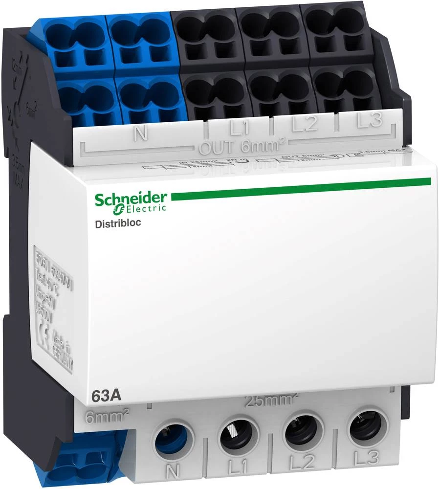 Blok stezaljka 63 A 440 V/AC Schneider Electric 04041 slika