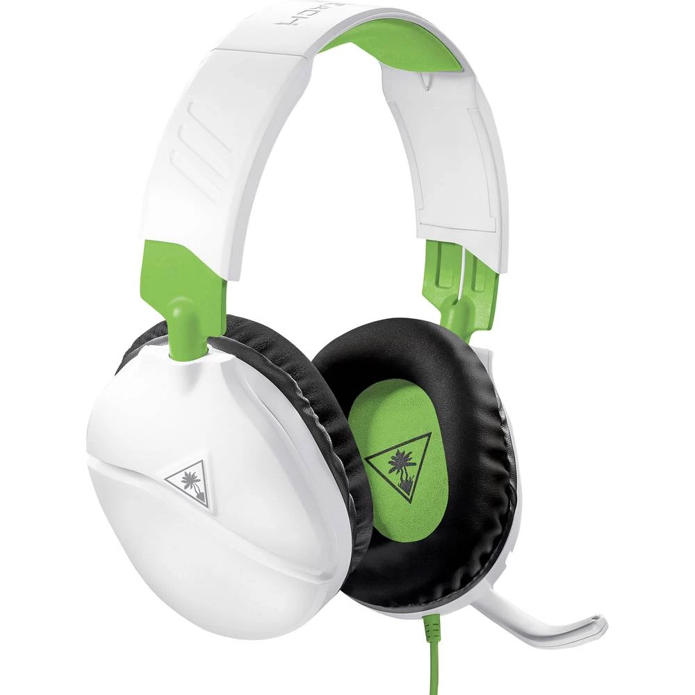 Igraće naglavne slušalice sa mikrofonom 3,5 mm priključak Sa vrpcom Turtle Beach EAR FORCE RECON 70X Preko ušiju Bijela, Zelena, slika