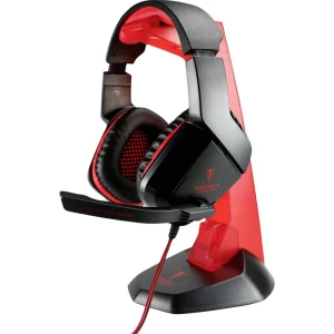 Berserker Gaming AVRAK igraće naglavne slušalice sa mikrofonom 3,5 mm priključak sa vrpcom, stereo preko ušiju crna, crvena slika