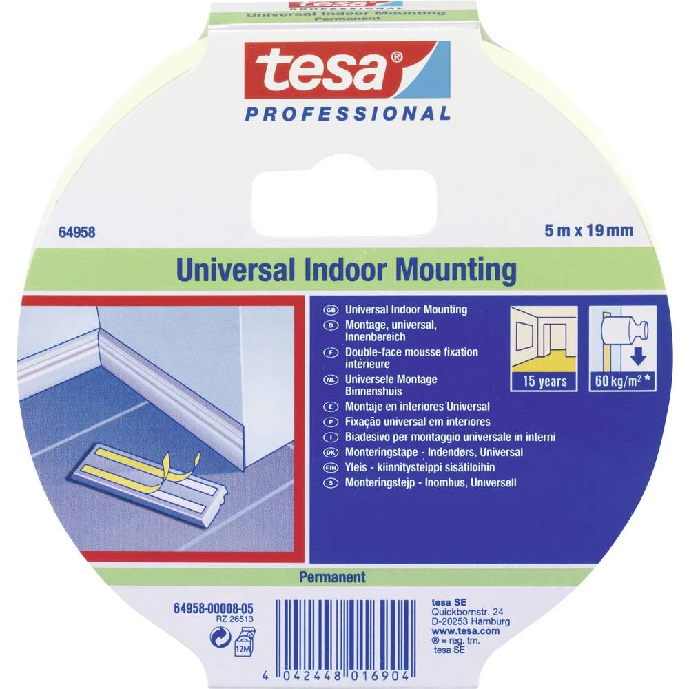 tesa 64958-00008-05 dvostrana montažna traka bijela (D x Š) 5 m x 19 mm 1 St. slika