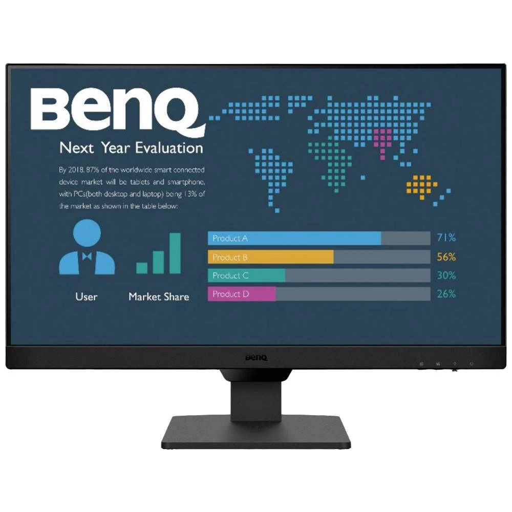 BenQ BL2490 LCD zaslon Energetska učinkovitost 2021 E (A - G) 60.5 cm (23.8 palac) 1920 x 1080 piksel 16:9 5 ms Display slika