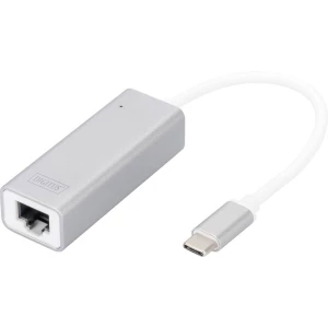 Mreža, USB 3.0 Adapter [1x - 1x Ženski konektor RJ45] Srebrna Sa zaštitom Digitus slika