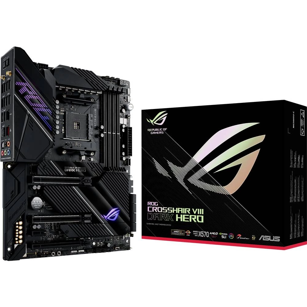 Asus ROG CROSSHAIR VIII DARK HERO matična ploča Baza AMD AM4 Faktor oblika ATX Set čipova matične ploče AMD® X570 slika