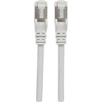 LAN (RJ45) Mreža Priključni kabel CAT 6A S/FTP 7.5 m Siva Zaštićen s folijom, Pletena zaštita, Bez halogena Intellinet