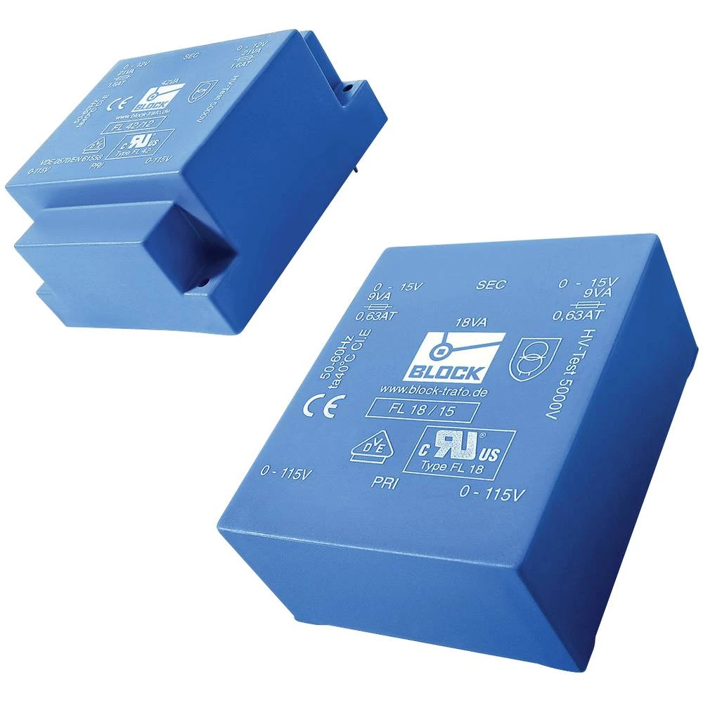 Block FL 24/9 Planarni transformator 2 x 115 V 24 VA slika