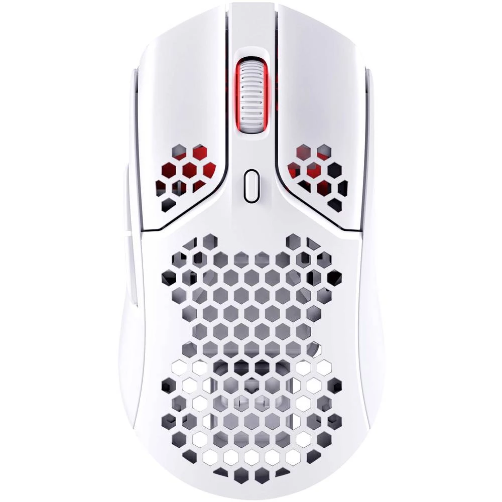 HyperX Pulsefire Haste Wireless White igraći miš bežični optički bijela, ružičasta 6 Tipke  osvjetljen slika