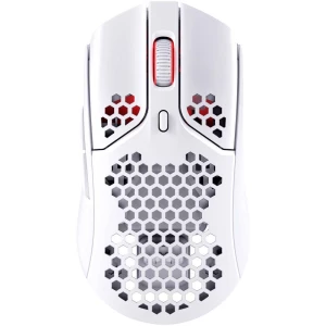 HyperX Pulsefire Haste Wireless White igraći miš bežični optički bijela, ružičasta 6 Tipke  osvjetljen slika