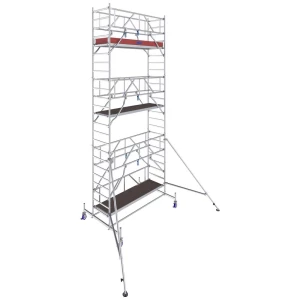 Krause 772053 FahrGerüst aluminij na roli mobilna Radna visina (maks.): 7.40 m srebrna 212.5 kg slika