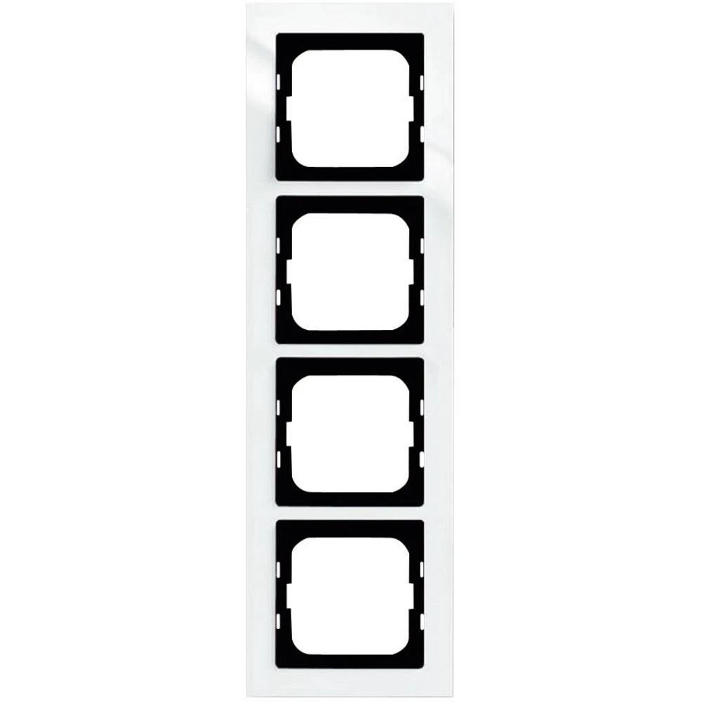 Busch-Jaeger 4-struki pokrivni okvir Axcent bijeli 1724-284 slika