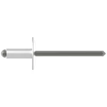 Gesipa 1454091 slijepa zakovica čelik aluminij 500 St.