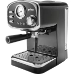 Prinz PZ-EM1 aparat za esspreso kavu s držačem filtera crna, krom boja 1100 W