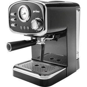 Prinz PZ-EM1 aparat za esspreso kavu s držačem filtera crna, krom boja 1100 W slika