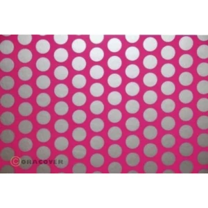 Folija za glačanje Oracover Fun 1 41-014-091-002 (D x Š) 2 m x 60 cm Neonsko-ružičasto-srebrna (fluorescentna) slika