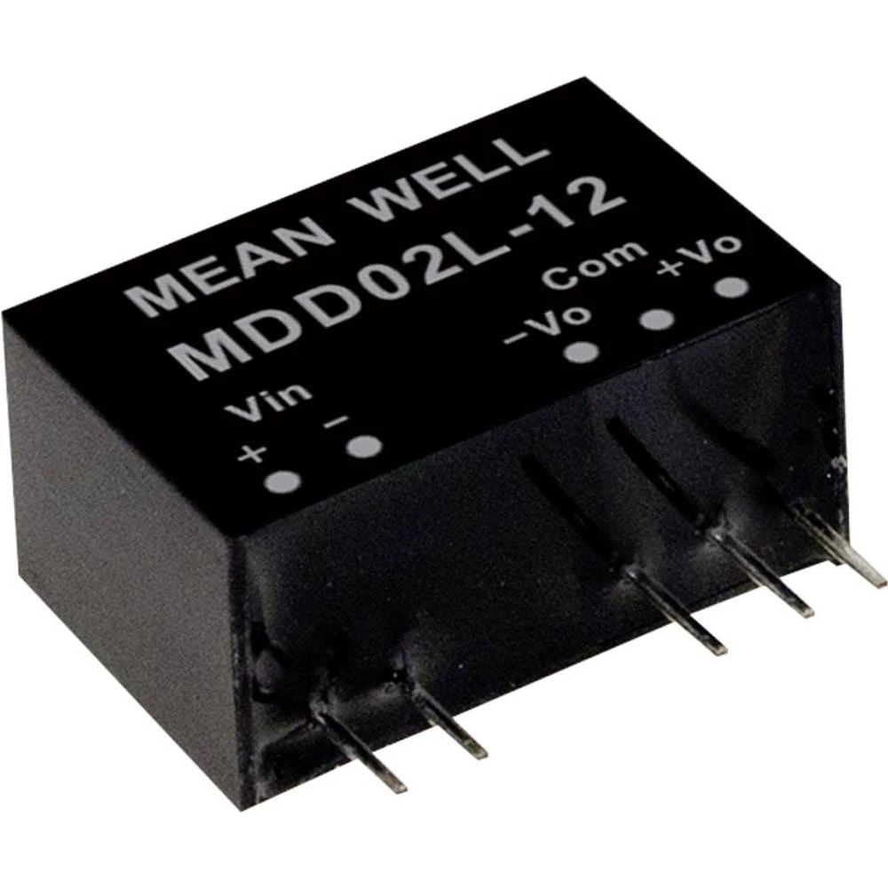 Mean Well MDD02M-12 DC/DC pretvarač modul 83 mA 2 W Broj izlaza: 2 x slika