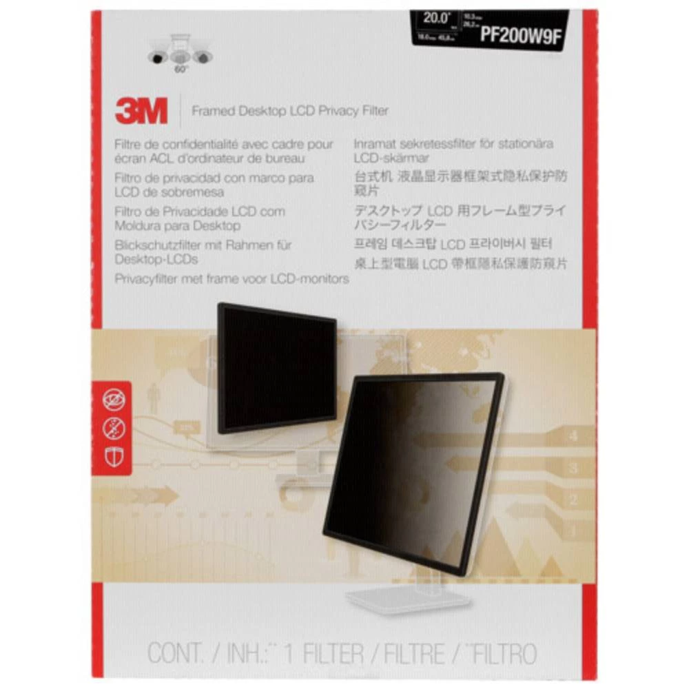 3M PF200W9F Folija za zaštitu zaslona 50.8 cm (20 ") Format slike: 16:9 7100097750 Pogodno za model: Univerzalno slika