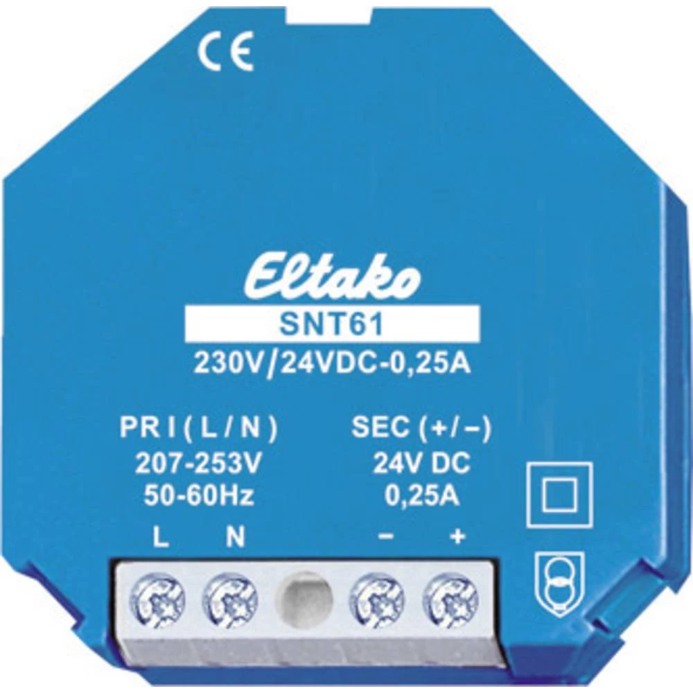 Eltako SNT61-230V/24VDC-0,25A DIN-napajanje (DIN-letva) 0.25 A 6 W 1 x slika