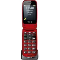 Telme X200 Senior preklopni telefon Stanica za punjenje, SOS ključ Crvena slika