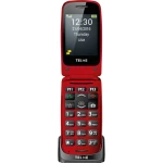 Telme X200 Senior preklopni telefon Stanica za punjenje, SOS ključ Crvena