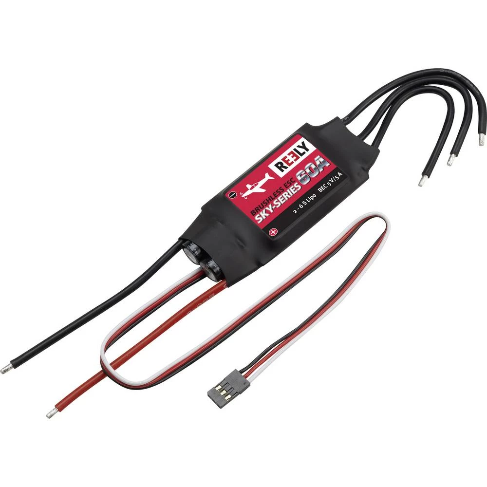 Regulator leta za Brushless modele aviona Reely Sky-Series 60A-UBEC Opteretivost (maks.): 80 A slika