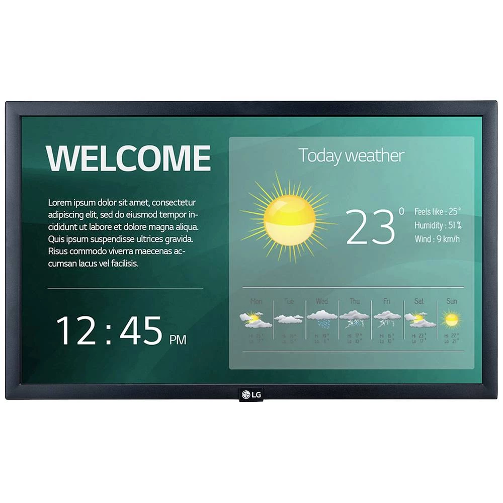 LG Electronics 22SM3G-B Digital Signage zaslon 54.6 cm 21.5 palac 1920 x 1080 Pixel 16/7 slika