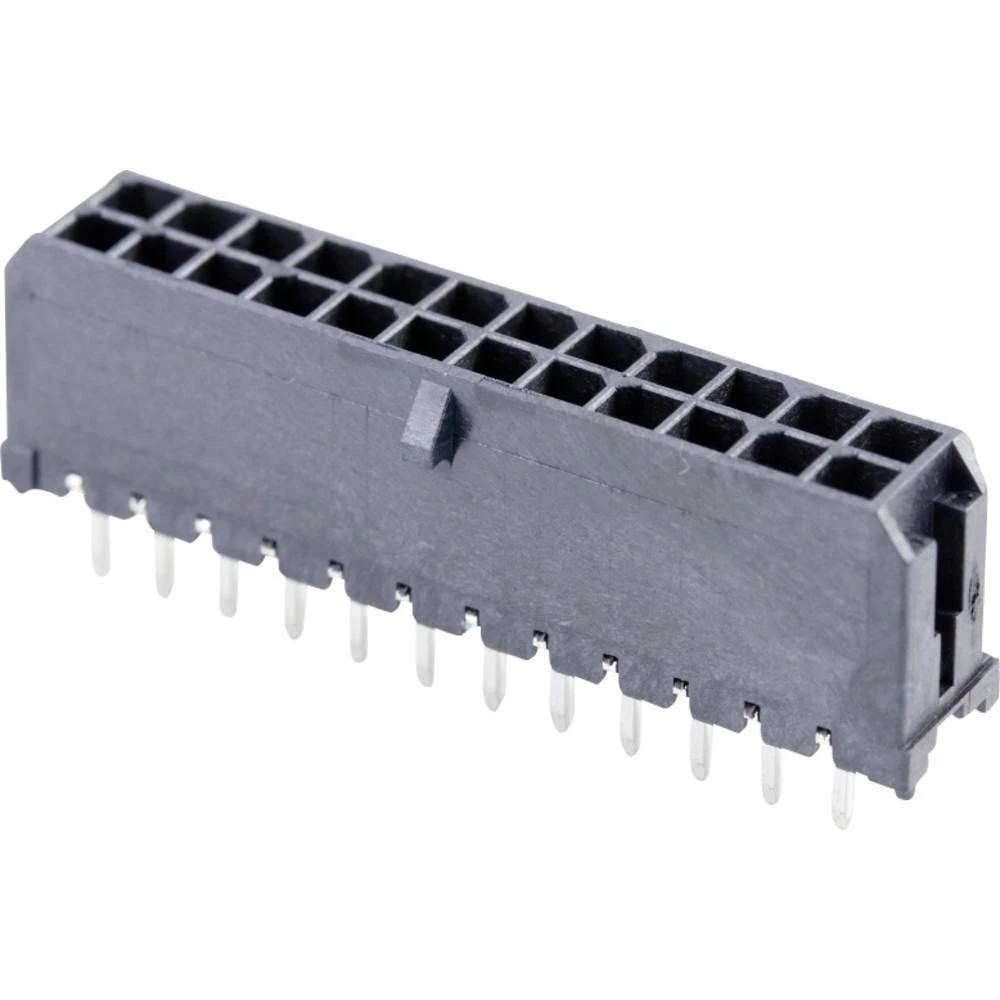 Molex 430452428 Micro-Fit 3.0 Vertical Header, 3.00mm Pitch, Dual Row, 24 Circuits, with PCB Polarizing Peg, Gold, Glow-W slika